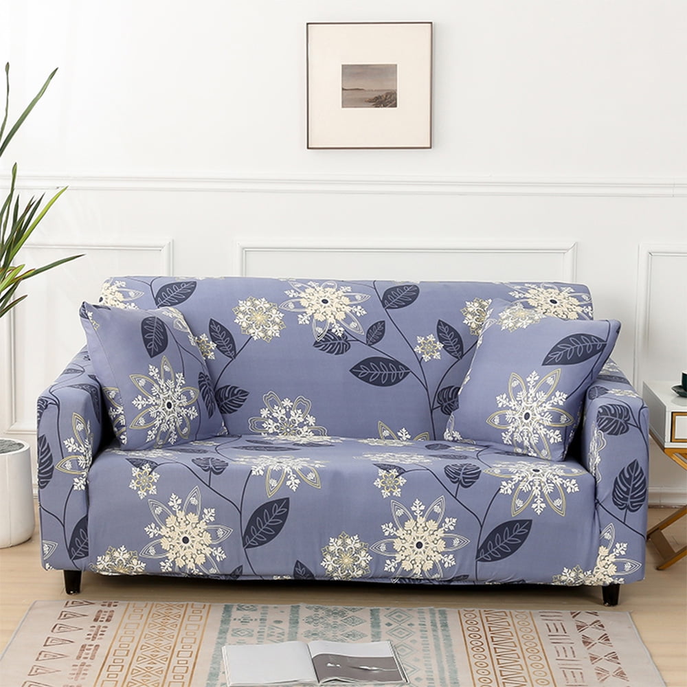 Printed sofa Slipcover Furniture Protector Couch Soft with Elastic Details about   Sofa Cover 