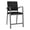 Castillo Black, variant on Newport Reception Waiting Room 24.5" Hip Chair / Charcoal Steel / Black