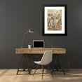 thumbnail image 4 of Giovanni Domenico Tiepolo 18x24 Black Modern Framed Museum Art Print Titled - The Baptism of Christ (With Saint John, Without His Cross, in Profile to the Right) (ca. 1770-90), 4 of 5