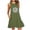 Army Green, variant on ZHOGXU Women's Dress Sleeveless Round Neck Daisy Print A Line Fashion Comfortable Nightdress Dresses With Pockets For Casual Daily Wear,Army Green,L