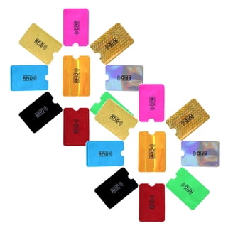 credit card anti scan sleeve 10pcs Anti-scan Bag RFID Blocking Reader Lock Card Holder ID Bank Card Cover Case Protector Anti-theft ID cards 10PCS Anti RFID Blocking Card