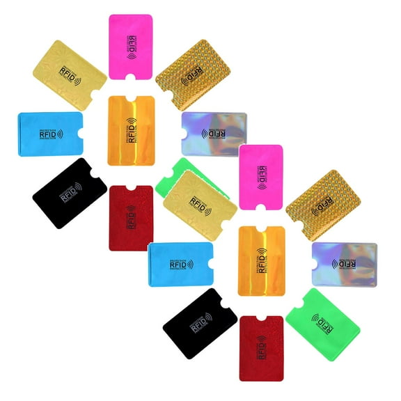 2Pack Card For Credit Card Shielding Sleeve Rfid Debit Identity Other Business Card Holder Home Decor