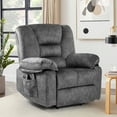 thumbnail image 6 of Power Lift Recliner Chair for Elderly, HSUNNS Massage and Heat Function Reclining Chair with Remote Control, Side Pockets, Velvet Upholstered Living Room Chair Single Sofa, Gray, 6 of 10