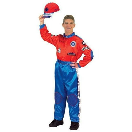 Costumes For All Occasions Ar34 Racing Suit Adult Red Blue