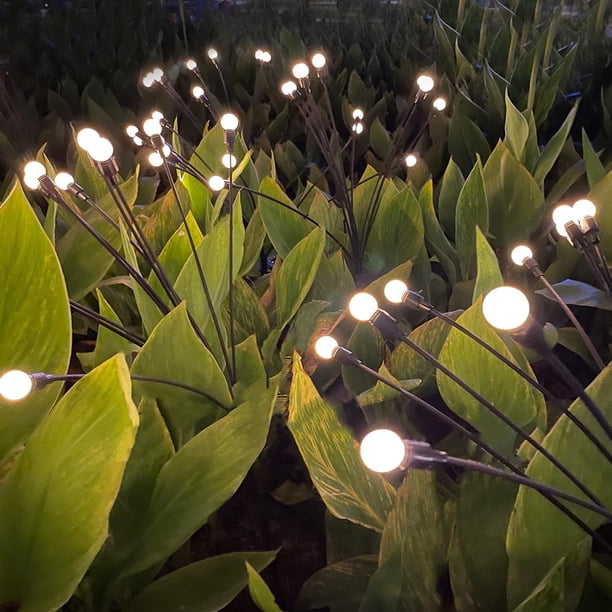 Lámpara 2 piezas de luz solar de jardín de uso conveniente para la decoración del patio del paisaje del jardín del hogar