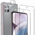 thumbnail image 1 of ccwmincc Tempered Glass Screen Protector for Motorola Moto One 5G Ace - 2 Pack - Anti-fingerprint - Shatter Proof - Camera Lens Protector, 1 of 1