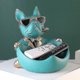 thumbnail image 5 of Estatua de Bulldog Francés, figura de perro divertido, caja de almacenamiento creativa para joyería de llaves, Control remoto, decoración de mesa para el hogar, 5 of 5