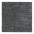 thumbnail image 3 of Unique Loom Soft Solid Shag Collection Area Rug - Aras (8' Square Pebble Gray), 3 of 6
