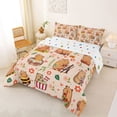 thumbnail image 2 of Erosebridal Kawaii Capybara Full Size Comforter Sets,Cute Flowers Floral Bedding Sets For Girls Kids Reversible 3-Piece, 2 of 7