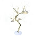 thumbnail image 2 of Lámpara de árbol de hojas doradas de 72LED, lámpara de mesa con alambre de cobre USB, luz nocturna para decoración interior del hogar, 2 of 8