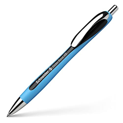Schneider Slider Rave XB (Extra Broad) Ballpoint Pen, Refillable + Retractable, 1.4 mm, Light