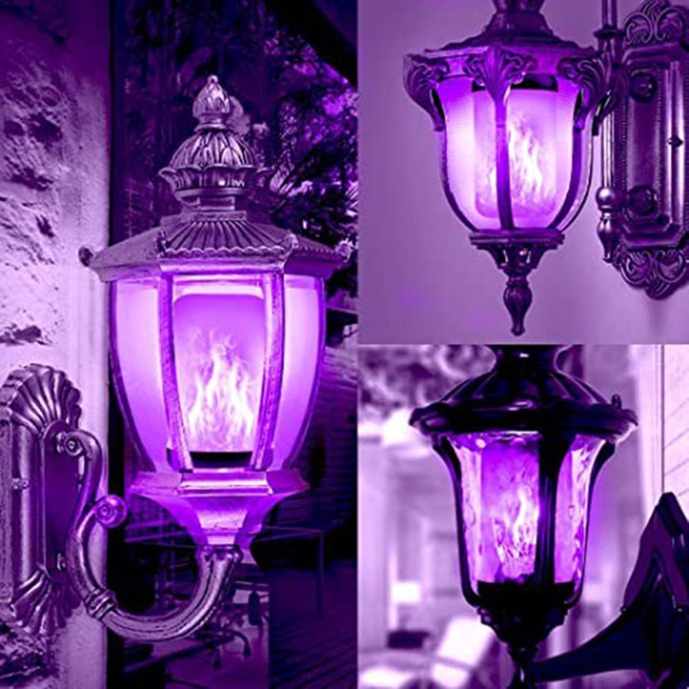 LED Flame Effect Light Bulb, 4 Upgraded Modes, Christmas Lights, Fire