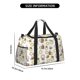 thumbnail image 3 of Fotbe Donut Sloth Bolsa de Viaje con Estampado, Bolsa de Fin de Semana para Mujer con Compartimento para Zapatos, Bolsa de Gimnasio con Bolsillo Húmedo, 3 of 7