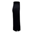 thumbnail image 6 of QHFBli Women's Fringe Trim Suede Skirt High Waisted Pencil Dressy Fall Winter Midi Long Skirt, 6 of 6