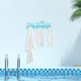thumbnail image 4 of Toallero iBosins Pool con 8 ganchos montado en la pared, azul, 4 of 7
