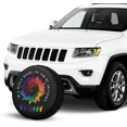 thumbnail image 4 of Be Kind Sign Language Deaf Awareness ASL Rv Spare Tire Cover for Rv Trailer Wheel Covers for Trailer Tires Weatherproof Univers, 4 of 5