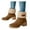 Khaki, variant on Winter Boots for Women Fleece Lined Slip on Mid Calf Boot Suede Snow Ankle Booties Outdoor Shoes