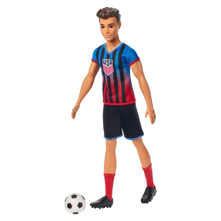 サッカーボール ken Barbie Careers USSF Soccer Fashion Ken Doll Dressed in Removable
