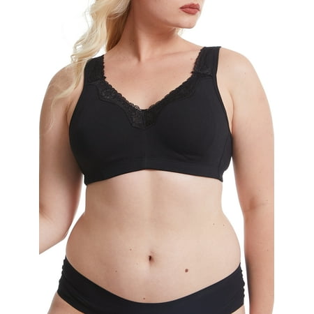 

Women Plus Size Bra Full Coverage Wirefree Comfort Bralettes