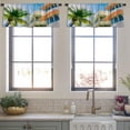 thumbnail image 4 of LALILO Kitchen Curtain Valance Typical Colorful Art Rod Pocket Window Curtain 52"x 18" Set of 2, 4 of 7