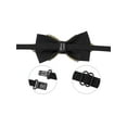 thumbnail image 2 of INSPIRE CHIC Men's Diamond Pre-tied Adjustable Neck Tie Fashion Bow Tie for Wedding Party Business Gold, 2 of 5