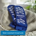 thumbnail image 3 of McKesson Slipper Socks, Non-Slip Grip Hospital Socks - Blue, Size XL, 96 Pairs, 3 of 11
