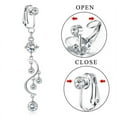 thumbnail image 4 of CUITING Faux Clip Anneau de Nombril Non Perçant, 4 of 8
