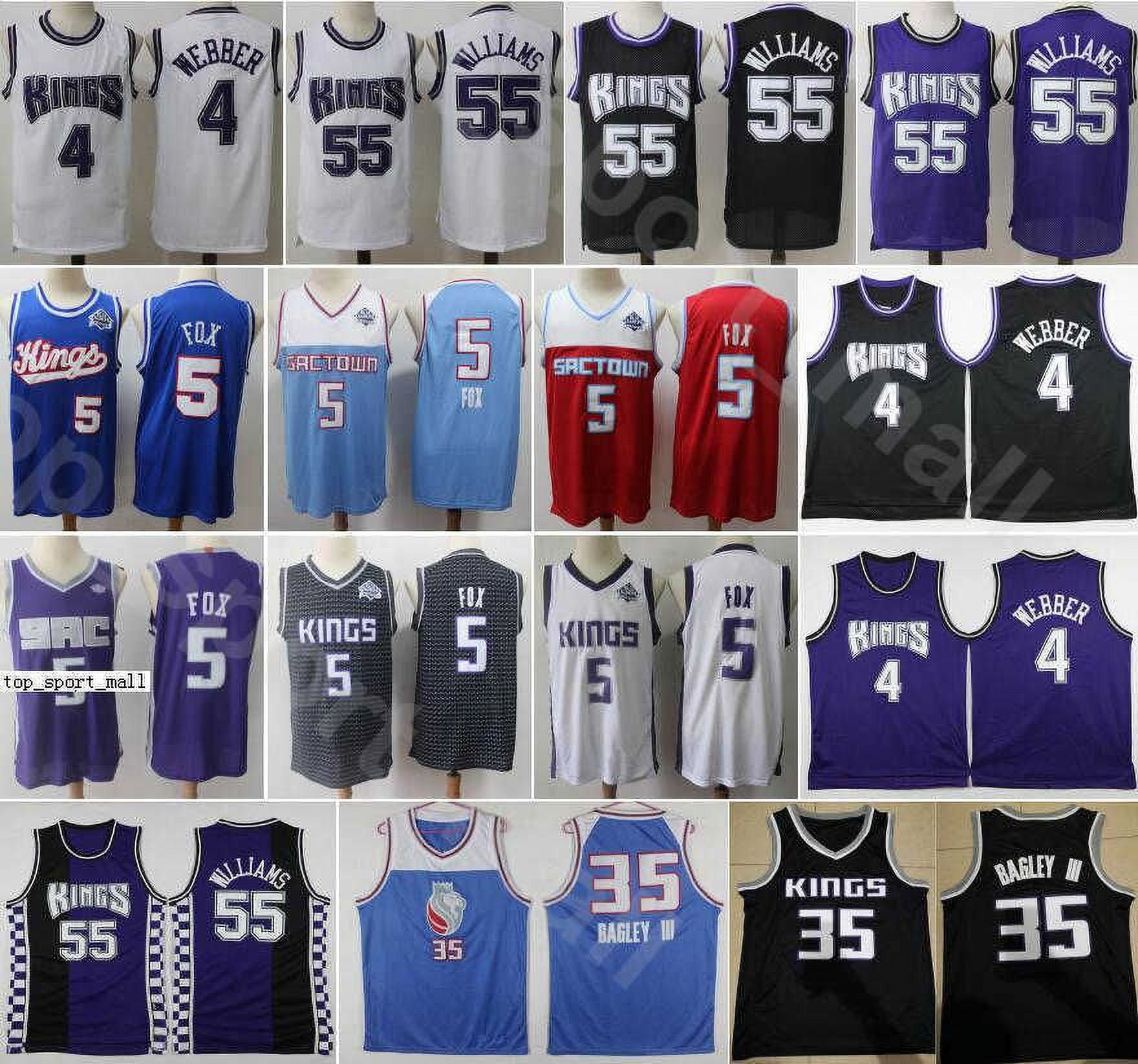 NBA_ jersey Men De Aaron Fox Jerseys Basketball Marvin Bagley III Jason  Williams Chris Webber Edition Earned City Breathable Bla''nba''jerseys 