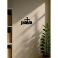 thumbnail image 3 of Jesus Cross Metal Wall Art Sign,Christian Home Decor for Bedroom, Living Room, 3 of 6