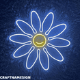thumbnail image 2 of Craftnamesign Daisy Flower Neon Sign, Bedroom Wall Decor, Flower Shop Wall Art, 2 of 4