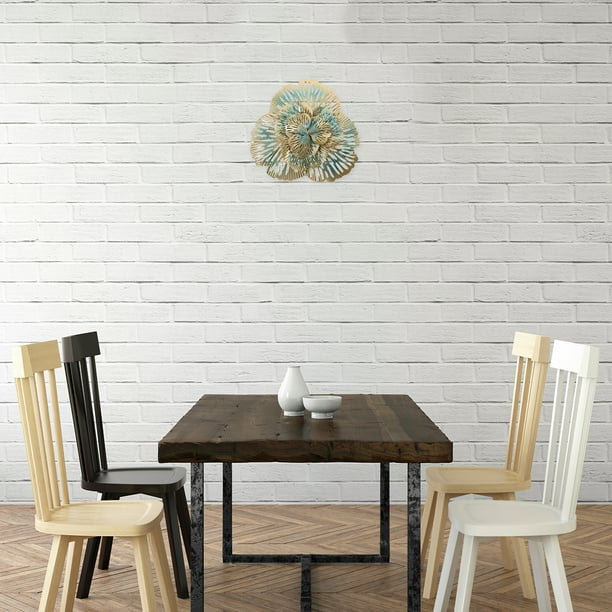 Vintage Floral Butterfly Metal Tin Sign - 12x8 Inch Retro Wall Decor For Home & Cafe