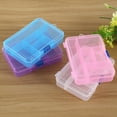 thumbnail image 3 of Coofit 4PCS Jewelry Storage Box 5-Grid Adjustable Bead Organizer Bead Case with Lid, 3 of 9