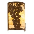 thumbnail image 2 of Meyda Tiffany 213910 Grape 2 Light 12" Tall Wall Sconce - Rustic Iron, 2 of 4
