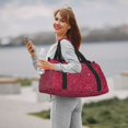 thumbnail image 2 of Ratiio Red Glitter Pattern Hand Travel Bag, Weekender Carry On for Women Men, Sports Gym Bag, Workout Duffel Bag, Overnight Shoulder Bag fit 15.6 Inch Laptop, 2 of 6