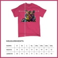 thumbnail image 5 of Tee Hunt Dean Russo Colorful Siberian Tiger T-Shirt Wild Big Cat Men's Tee, Hot Pink, 4X-Large, 5 of 5