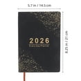 thumbnail image 2 of BESTYASH 2026 Personal Planner Black Hardcover Daily Weekly Monthly Organizer for Work School and Home, 2 of 6