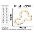 thumbnail image 2 of Unfinished Wood Bead Necklace Shape | Mardi Gras | DIY Craft Cutout 3" / 1/8", 2 of 3