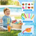 thumbnail image 3 of Pajitas Malhaii para fiestas de verano en la piscina, regalos para niños, 24, 3 of 7
