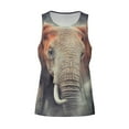 thumbnail image 4 of Haiem Elephant in Smoke Men Workout Tank Top Gym Bodybuilding Sleeveless Muscle T Shirts Athletic Tank Breathable Workout Shirt-X-Large, 4 of 9