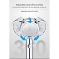 thumbnail image 3 of Turbocharge Shower Head High Pressure Detachable 360 Degree ,gold, 3 of 4