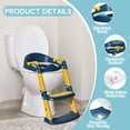 thumbnail image 2 of Asiento de Entrenamiento para Orinal COOSEYA con Escalera y Taburete Azul y Amarillo, 2 of 7