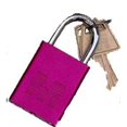 thumbnail image 1 of Morris Products 21658 Padlocks Red Keyed Alike, 1 of 1