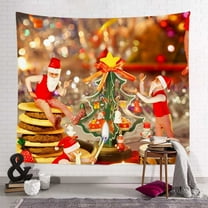 Cheap Cooling Blanket Full Size Summer Blanket Tie Dye Christmas Tapestries European and American Wind Household Adornment Bedroom Decorate A Room Decorate Christmas Cloth in The Background