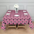 thumbnail image 3 of Pink Pug Puppies Square Tablecloth,Waterproof Square Table Cover,Wipeable Spillproof Washable Table Cover for Home Kitchen Party Decor 52"x52"(132x132cm), 3 of 6