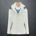 thumbnail image 2 of Bmisegm Ladies Solid Color Windproof Spring and Autumn Couples with Soft Jacket Windbreaker Womens Coats White L, 2 of 3