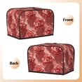 thumbnail image 4 of Toaster Cover For 2 Or 4 Slice, Two Or Four Slice Toaster Hood Dust-Proof Cover For Kitchen Washable Small Appliance Valentine Roses Bloom Pink, 4 of 5