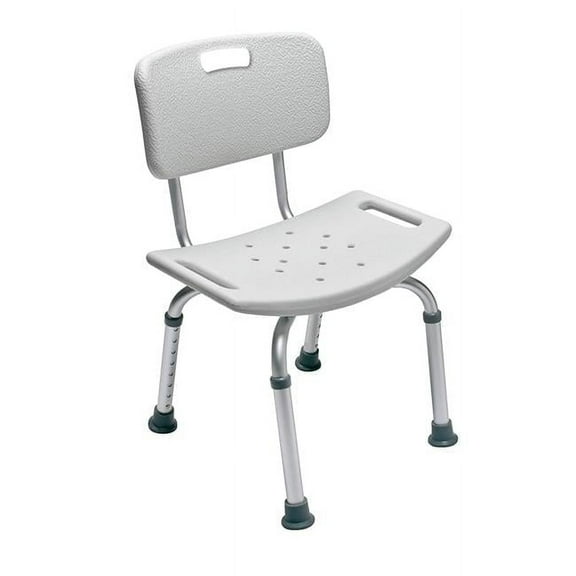 GF Health Products 7921KD-1 Knock-Down Bath Seat with Backrest, White