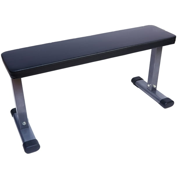 Everyday Essentials Steel Frame Flat Weight Training Exercise Bench