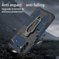 thumbnail image 6 of ELEHOLD Armor Case for Samsung Galaxy A54 5G,Rugged Hybrid Full Body Protective Case Hidden Kickstand  Magnetic Car Mount Anti-Scratch Shockproof Case,Blue, 6 of 7