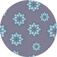 thumbnail image 1 of Ahgly Company Machine Washable Indoor Round Transitional French Lilac Purple Area Rugs, 4' Round, 1 of 7